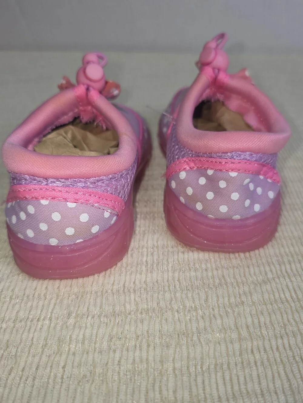 Disney Junior Minnie Mouse Water Shoes Aqua Beach Pool Toddler Size S 5 6 Pink